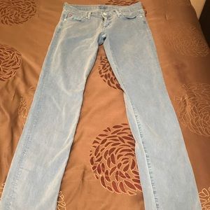 Hudson brand blue jeans